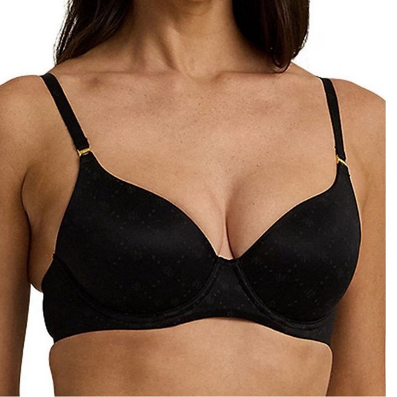 Lauren Ralph Lauren Comfort Collection Logo T-Shirt Bra | Size 34B  & 36B - Picture 1 of 9